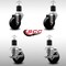 Service Caster 3.5'' SS Phenolic Wheel Swivel 1-7/8'' Expand Stem Caster Set 2 Brakes, 4PK SCC-SSEX20S3514-PHS-2-TLB-2-178 - alternate 3